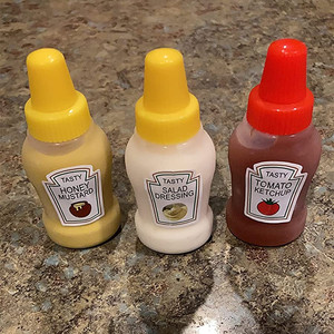 25ml du lịch xách tay mini Ketchup chai cà chua Mayonnaise container mù tạt quả nước sốt nhỏ bóp chai với nắp vòi - Product Image 3