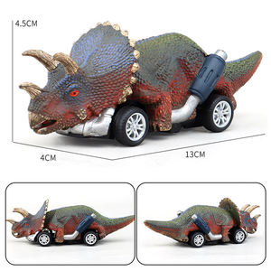 Novedoso Coche de Juguete de Dinosaurio Miniatura para Niños, Modelo Realista con Fuerza de Retorno, Vehículo Promocional de Plástico con Inercia - Product Image 5