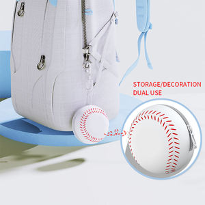 Custom Gift Craft Basketball Baseball Pattern Keychains <b>Bag</b> Pendant Silicone Football Stylish and Convenient Coin Purse Keychain - Product Image 2
