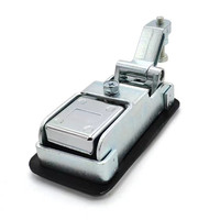 Loquet à compression en alliage de zinc et acier inoxydable poli, poignée de verrouillage à poussoir pour panneau, idéal pour camions industriels, camping-cars, remorques et fours – Installation facile