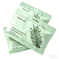 Sac à cordon personnalisé avec fermeture éclair, imprimé en héliogravure et sérigraphie, résistant à l'humidité, pour emballage de serviettes jetables à usage domestique