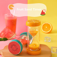 Klassische Dekoration Sand Timer Frucht stil Sanduhr Orange Timer 5 Minuten Timer Uhr