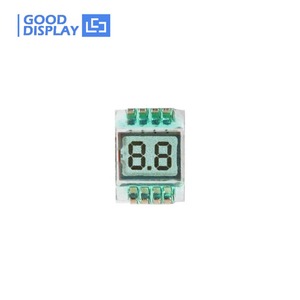 Écran LCD miniature à 2 chiffres GDC02693, panneau en verre TN positif, petit écran LCD segmenté pour compteur numérique - Product Image 1