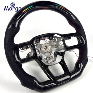 Accesorios Interiores para Ford, Volante de Fibra de Carbono Forjado Personalizado para Mustang GT 350 500 Shelby 2024+, Estilo Racing - Product Image 1