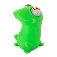 Jouet anti-stress personnalisé à presser avec yeux qui sortent, design animal réaliste (porcs, chiens, lapins), cadeau amusant pour Halloween