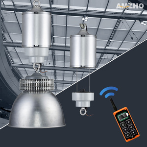 Elevador de Lámparas LED Inteligente para Techo Alto, Carga de 15 kg, Control Remoto, 110V-220V, Cable de Acero Doble - Product Image 1