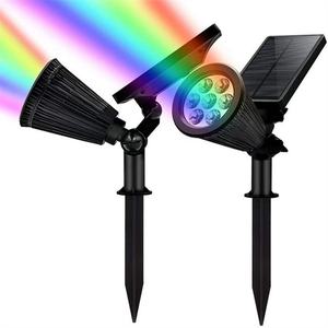 Luz Solar LED RGB de 7 Colores, Impermeable, para Exteriores, Jardín, Césped, Paisaje, Camino de Entrada, Villa, Hotel, Fiestas - Product Image 2