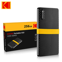 Disque Dur Externe SSD KODAK X200 1 To USB 3.1 pour Ordinateurs Portables, Smartphones, PS4, PC, Mac, TV (Disponible en 256 Go, 512 Go, 1 To)