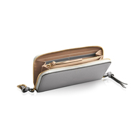 Rantai Pasokan Global Khusus # Dompet Wanita Trendy ZB212, Dompet RFID Grosir, Dompet Wanita Kulit PU Vegan, Dompet Panjang dengan Resleting