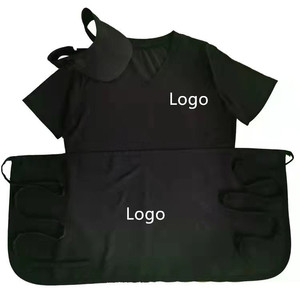 Cameriere personalizzato uniforme <span class=keywords><strong>per</strong></span> il ristorante Coffee Shop personale di <span class=keywords><strong>lavoro</strong></span> usura uniforme grembiule Polo t-Shirt berretti gilet - Product Image 3