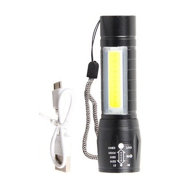 USB-C Rechargeable Mini LED Flashlight High Lumens Pocket-sized Aluminum EDC Flashlight