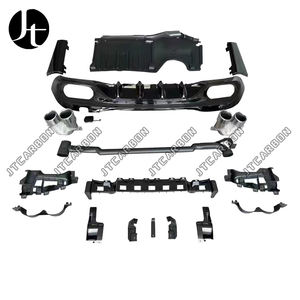 Diffuseur arrière pour <span class=keywords><strong>Mercedes</strong></span> Benz W206 classe C C200L C240 <span class=keywords><strong>C250</strong></span> c280 changement C63 AMG diffuseur de tuyau d'échappement de lèvre arrière - Product Image 6