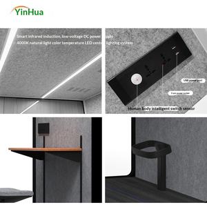 Silent Soundproof Cabin Aviation Aluminum Frame Electric Lifting Table <strong>Chair</strong>-Office/Warehouse/<strong>Telephone</strong> Booth/Music Room - Product Image 4