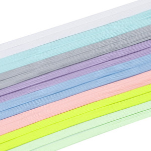 1 paire de lacets fluorescents 8MM, lacets de chaussures en toile plates, lumineux dans la nuit, couleurs - Product Image 1