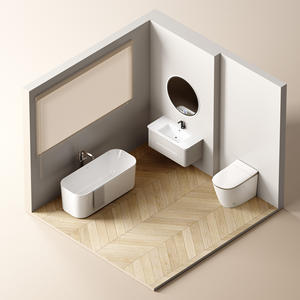 Ensemble WC et <span class=keywords><strong>lavabo</strong></span> à poser au sol, siège de toilette chauffant intelligent, céramique, <span class=keywords><strong>siphon</strong></span> en S, WC portable de luxe - Product Image 4