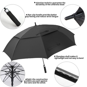 Custom Golf <b>Umbrella</b> With Logo 68 inch <b>Windproof</b> Golf <b>Umbrella</b> For Rain Paraguas De Lluvia Parapluie <b>Umbrellas</b> Wholesale - Product Image 2