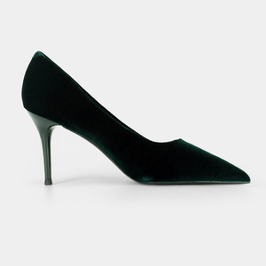 Zapatos de novia personalizables con tacón de aguja y punta en pico, con pedrería, sin cordones, para mujer, de tacón alto, a la moda. - Product Image 3
