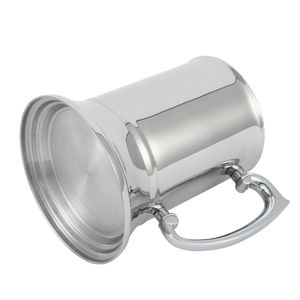 Taza de jarra de cerveza de doble pared de acero inoxidable 304 personalizada al por mayor RTS con asa de vidrio de calidad superior para amantes de la cerveza - Product Image 4