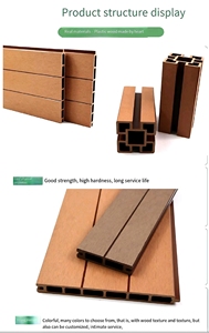 <span class=keywords><strong>Legno</strong></span> impermeabile composito recinzione WPC pannelli recinzione WPC recinzione palo/palo con base non rivestita - Product Image 5