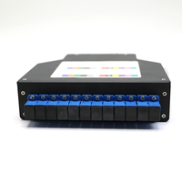Boîtier de terminaison fibre optique en aluminium pour rail DIN, adaptateur 6 fibres SC Simplex LC Duplex FTTH