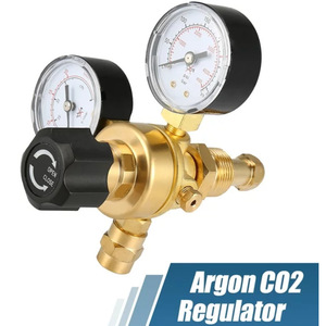 ตัวปรับแรงดันเชื่อมทองแดงทั้งหมด CGA580 อาร์กอน CO2 สำหรับเชื่อม MIG TIG ตัด 0-15 Psi พร้อมช่องจ่าย - Product Image 2