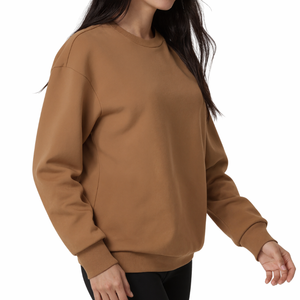 Sweatshirts pour femmes en éponge française personnalisés sweatshirt à col rond surdimensionné de haute qualité sweatshirts à capuche pour femmes - Product Image 3
