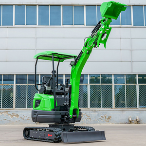 Mini Excavadora Pequeña de 2 Toneladas, Excavadora Hidráulica sobre Orugas Multifuncional para Motor, Bomba y Engranajes - Product Image 4