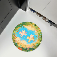 Mode benutzer definierte Form getuftete Teppiche Anime Boden matte Modern Home Use Teppich mit niedlicher Form und Logo