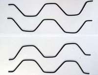 Fil à ressort pour film de verrouillage Film de serre Fil zigzag et fil polyester profilé pour équipement agricole