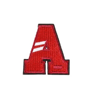Patchs brodés en tissu sergé à crochets et boucles de haute qualité pour vêtements de sport en jersey, lettres de l'alphabet, vente en gros - Product Image 5
