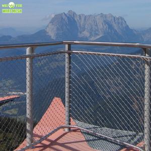 Maille flexible de câble métallique d'acier inoxydable de 40*40mm maille de câble de virole X-Tend pour le filet de zoo/oiseau/volière - Product Image 2