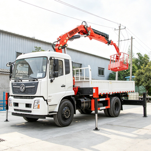 Grue de chargement 8 tonnes montée sur camion, grue à flèche articulée hydraulique, bras pliable, rotation à 360 degrés pour montage sur camion - Product Image 3