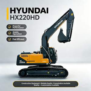 Excavatrice sur chenilles Hyundai HX220HD d'occasion, 22 tonnes, faible nombre d'heures de fonctionnement, bien entretenue, moteur hydraulique, pompe, roulement, construction, exploitation minière - Product Image 1