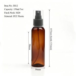 Flacon pulvérisateur rond Cosmo en PET de 120 ml (4 oz) - <span class=keywords><strong>Pompe</strong></span> atomiseur fine <span class=keywords><strong>pour</strong></span> soins de la peau, parfums, vente en gros OEM - Product Image 2