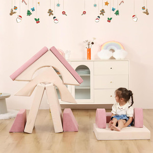 Children's <b>Folding</b> Play <b>Sofa</b> Foam Cushion Set For Indoor Home Use Age 2 4 Years Unisex - Product Image 1