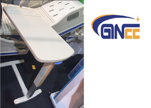 Mesa Auxiliar Metálica GINEE para Cama de Hospital con Esquinas Redondeadas y Superficie Ignífuga para Cuidado del Paciente - Product Image 2