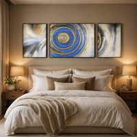 Peinture à l'huile abstraite peinte à la main, impression sur toile décorative moderne de haute qualité, personnalisée en usine, pour la décoration murale de la maison