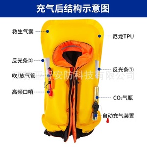 Moresea Automatic Inflatable Life Jacket 150n Buoyancy Adult Outdoor Fishing Vest - Product Image 2