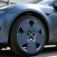 Jantes en alliage forgé bleu foncé mat, 5 branches, PCD personnalisé, monobloc, pour voiture, 15-26 pouces, Y004