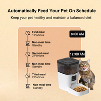 Vente en gros de distributeur automatique de nourriture pour animaux de compagnie avec logo personnalisé distributeur de nourriture pour chat avec wifi distributeur automatique de nourriture pour chien et chat