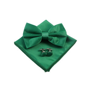 ชุดโบว์หูกระต่ายผ้าโพลีเอสเตอร์สีเขียวสีชมพูสีฟ้าสำหรับผู้ชายงานแต่งงานหูกระต่ายผ้าเช็ดหน้าสำหรับงานปาร์ตี้ของขวัญเสื้อเชิ๊ต - Product Image 5