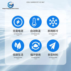 Umwelt freundliche kühlende Haustier matte für Hunde Katzen Moderner fester Schwamm Sommers chlaf kissen Wärme entlastungs kissen mit eisigem coolem Design - Product Image 6