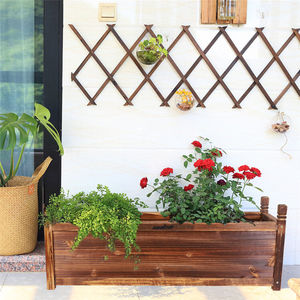 Bac de plantation surélevé en bois robuste pour extérieur, kit de jardinage pour cour - Product Image 6