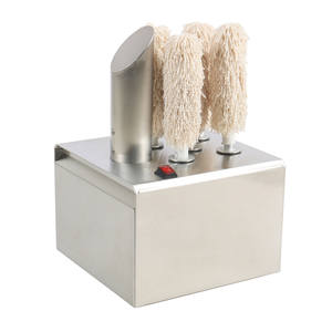 Machine à polir le verre de cave à vin Kinbin CE, en acier inoxydable 304, avec 2/5/8 têtes électriques, 800W, communication 110-240V, couleur argent - Product Image 1