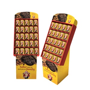 Expositor de Suelo Plegable de Cartón Corrugado para Patatas Fritas y Productos Alimentarios para Supermercados - Product Image 2