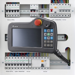 Écran tactile HMI DOP-107HE465, résolution 1024x768, Ethernet, entrées/sorties numériques pour l'automatisation industrielle, produits électroniques - Product Image 1