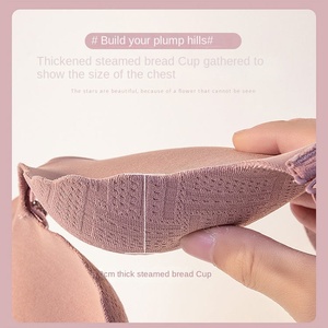 Soutien-gorge sexy sans coutures pour jeunes femmes à petite poitrine, avec effet push-up et réglable, sans armatures, anti-affaissement, une pièce, épaissi - Product Image 2