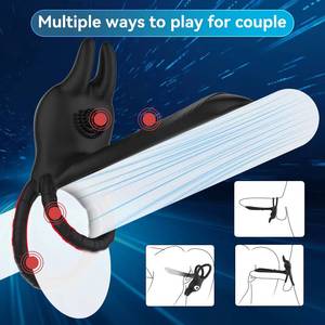 Homens Masturbação Brinquedos Telescc Anal Vibrador Massagem Buttplug Estimulador De Próstata Atraso A ejaculação Anel Dildos Sexo Para <span class=keywords><strong>Gay</strong></span> - Product Image 3