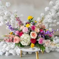 Offre Spéciale – Tige de fleur artificielle en soie Delphinium, bleu clair, blanc, rouge, type Jacinthe, 84 cm, pour décoration de mariage et de la Saint-Valentin