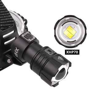 Siêu Sáng USB Sạc 32W 6000 Lumen Zoomable XH-P70 LED Head Torch Mạnh Mẽ Săn Bắn Không Thấm Nước Đèn Pin Đèn Pha - Product Image 2